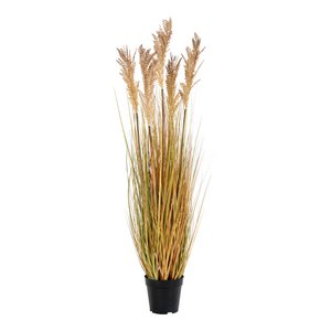 Sorghumgras – Natur, PE-Kunststoff/Polyester, 35 x 30 x 110 cm