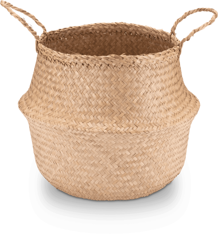 Panier Seegras avec poignée - stockage et débordement
