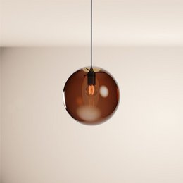 s.luce Orb glazen bol galerijlamp 500cm ophanging zwart