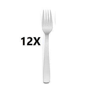 Set von 12 x Hotel Dessertgabeln Edelstahl
