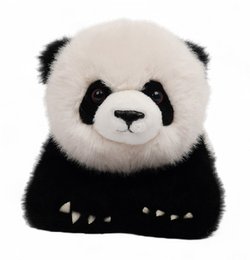 One Love Plush Toy - Panda Peng Black and White