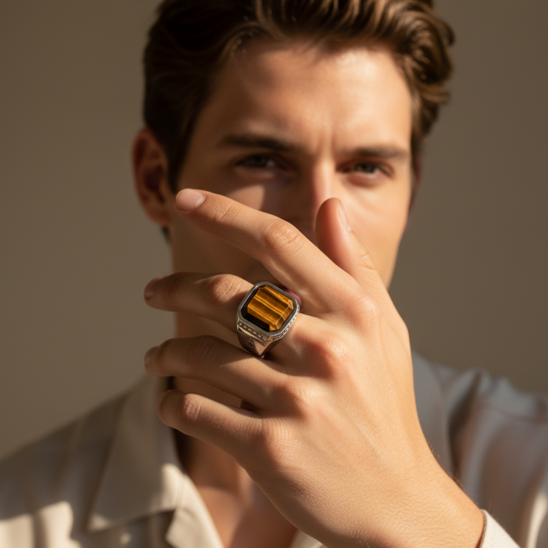 Ring ZEUS TIGEREYE