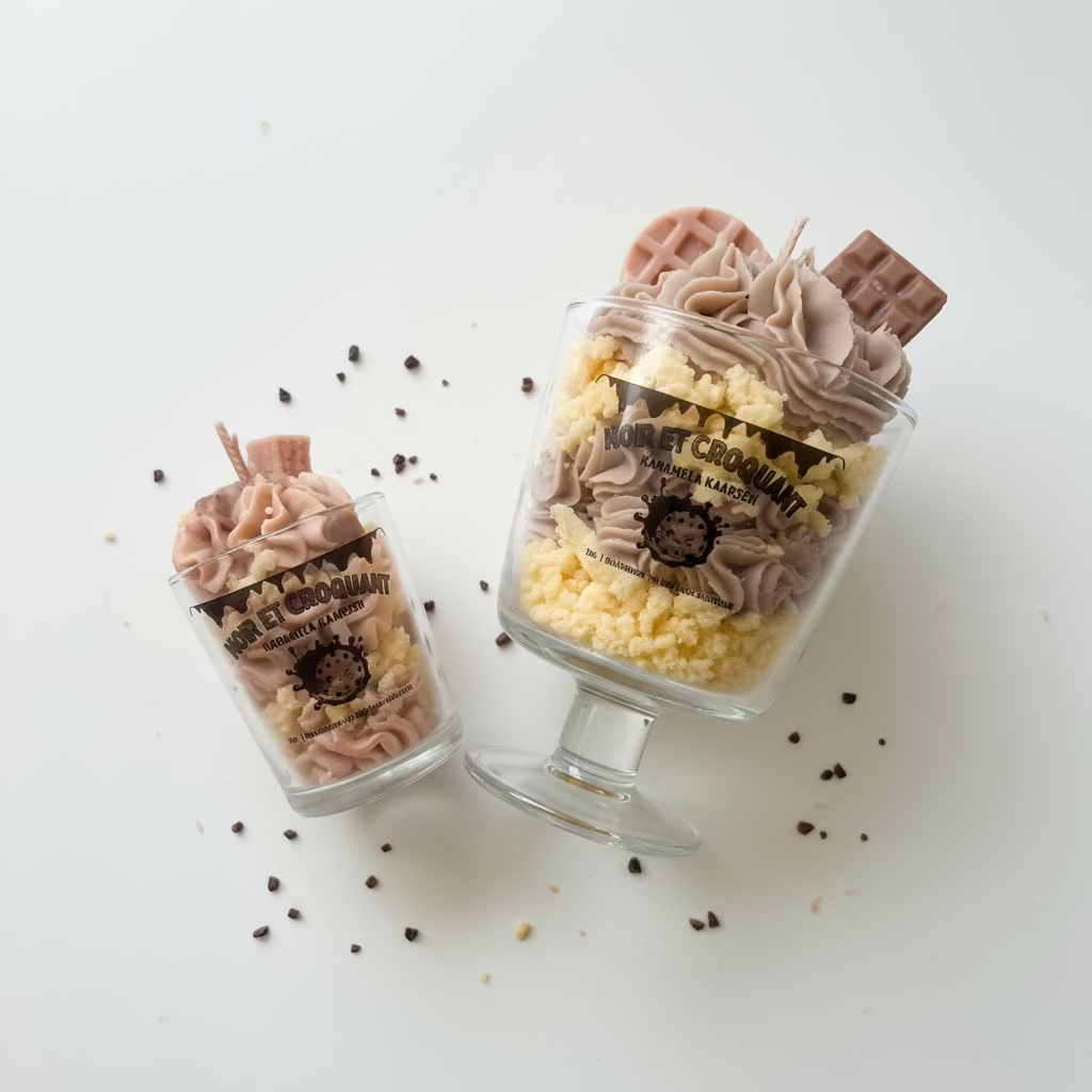 Oscuro y crujiente: Geurkaars de galleta y vainilla