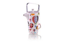 Up,up Away - Tetera y taza, infusor, Tea for One Jug, porcelana