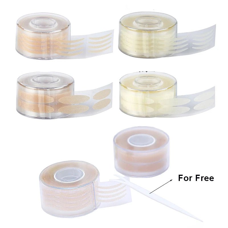 600 Stuks Eye Lift Strips Dubbele Ooglid Tape Helder Grijs Ooglid Streep Grote Ogen Onzichtbare Dubbele Vouw Ooglid Sticker Makeup Tools
