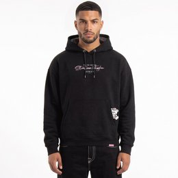 Kapuzenpullover mit Ourson Street-Print Schwarz
