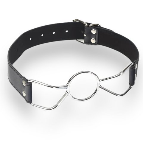 Kinky Pleasure - T078 - BDSM - Ball Gags - Metalen ring Mond Gag - 3 maten