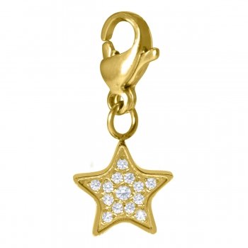 Charm Cosmopolitan Star Stainless Steel Gold