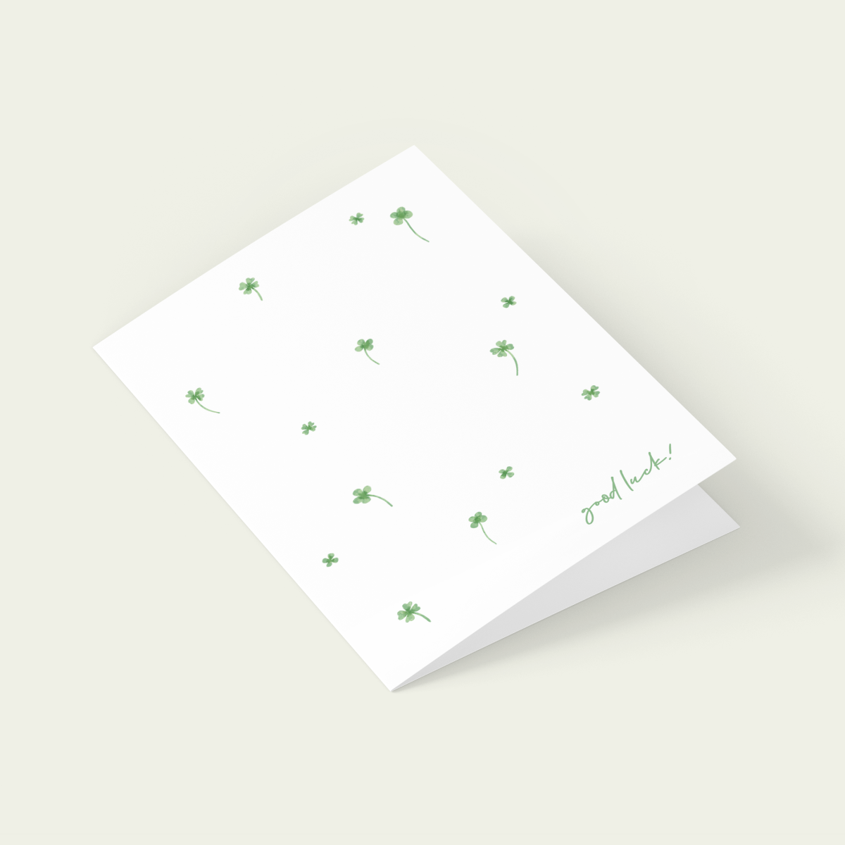 Eco Greeting Card — Good Luck