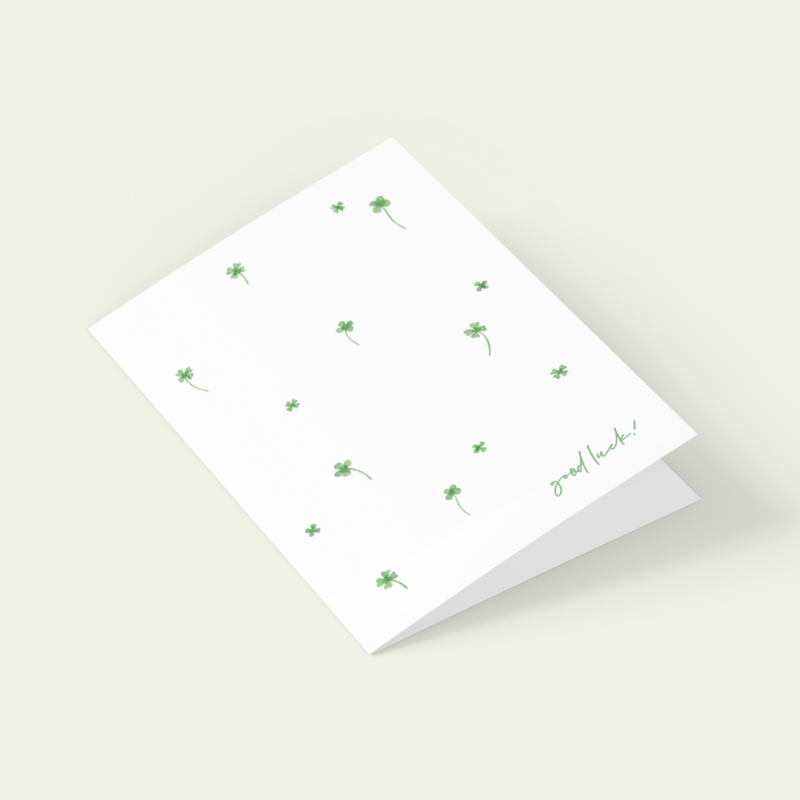 Eco Greeting Card — Good Luck
