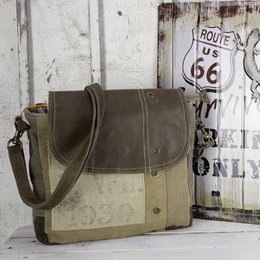 Sunsa Damen Messenger Tasche. Kurier Form Umhängetasche. Schultertasche in Vintage Stil. Handtasche aus Canvas ( Segeltuch). Große Crossbody Bag für Frauen.