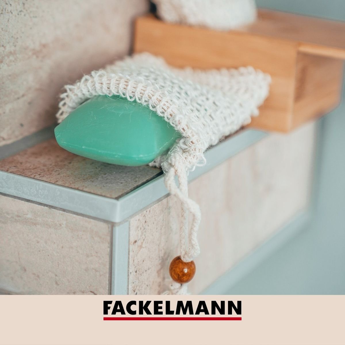 Set van 2 stevige zeepzakjes in sisal Fackelmann Tecno