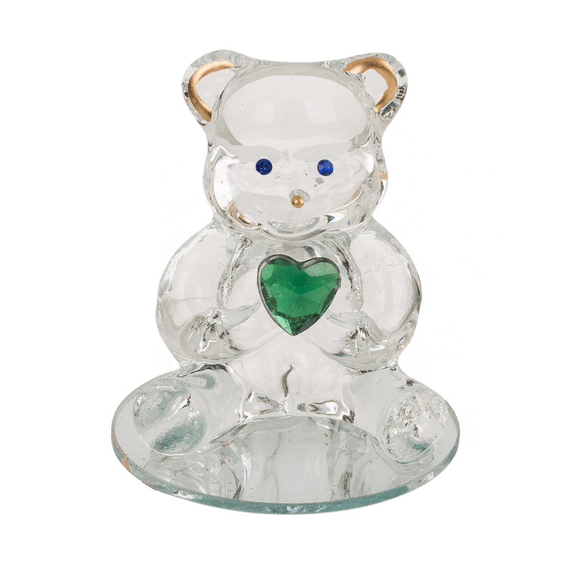 Glass Bear with Heart,
