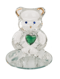 Glass Bear with Heart,