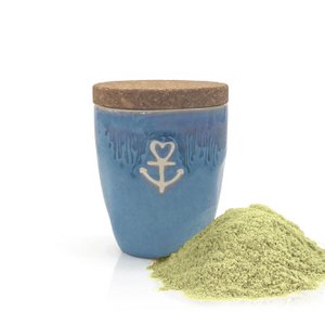 Kruiden in het espressokopje “Anchor” blauw, “Sour Cream Dip”
