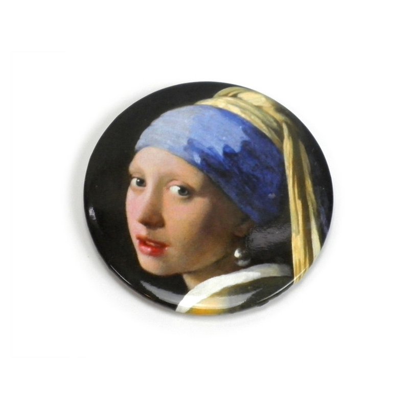 Pocket Mirror Large,  80 mm,  Girl with a Pearl Earring, Vermeer