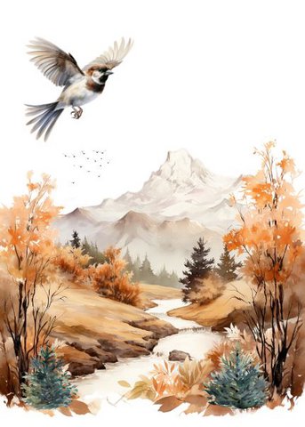 Sustainable card - Mountain stories