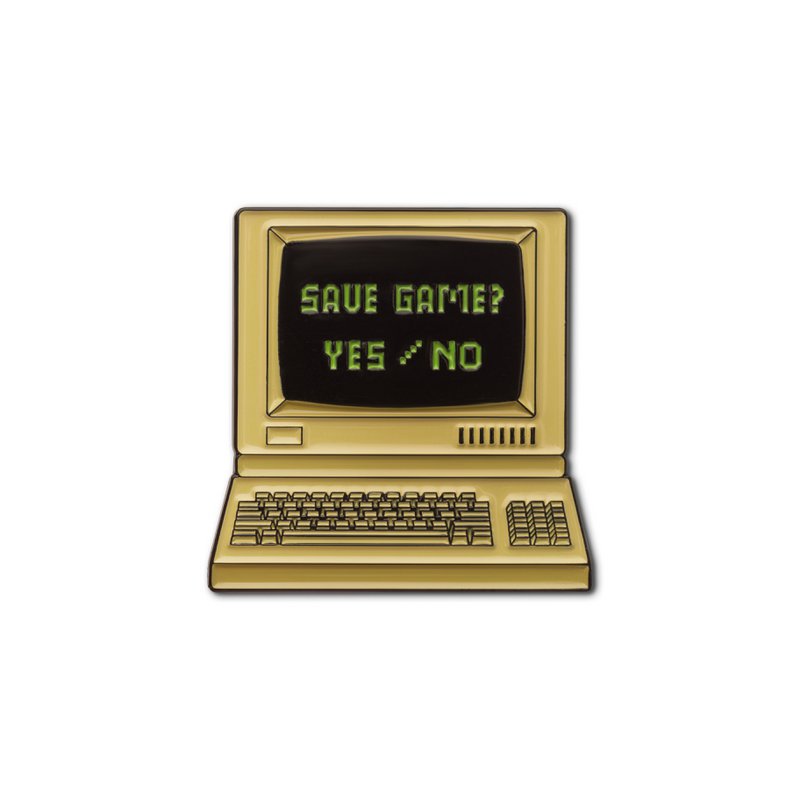 Pin de esmalte "computadora vieja"