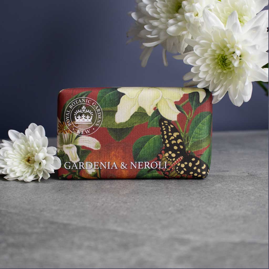 KEW RBG Shea Butter Soap 240g - Gardenia & Neroli