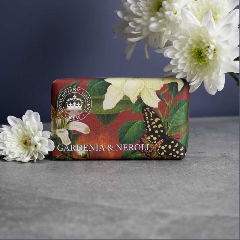 KEW RBG Shea Butter Soap 240g - Gardenia & Neroli