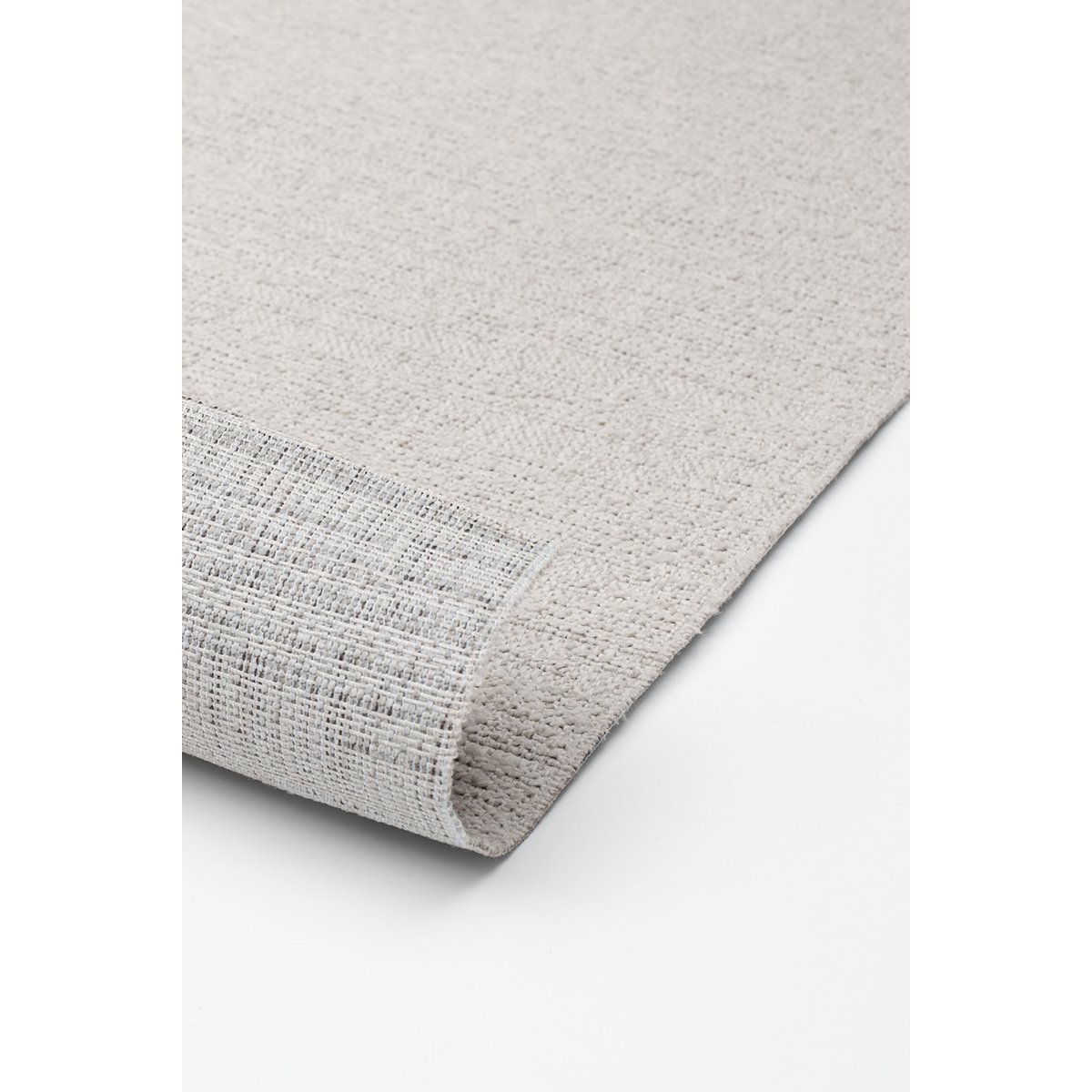 Vloerkleed voor binnen en buiten, Antislip - Uni Crème - 240cm x 330 cm - Balkon Terras Keuken, UV- en Weersbestendig, Modern Tuintapijt