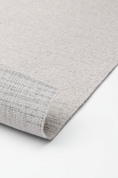Teppich für drinnen und draußen, rutschfest – Uni Creme – 240 cm x 330 cm – Balkon, Terrasse, Küche, UV- und witterungsbeständig, moderner Gartenteppich