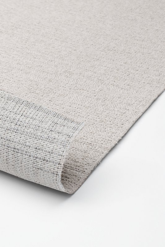 Tæppe til indendørs og udendørs, skridsikkert - Uni Cream - 240cm x 330 cm - Balkon Terrassekøkken, UV- og vejrbestandigt, Moderne Havetæppe