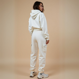 Crop Hoodie "TWENTY YEARS FROM NOW" - Weiss