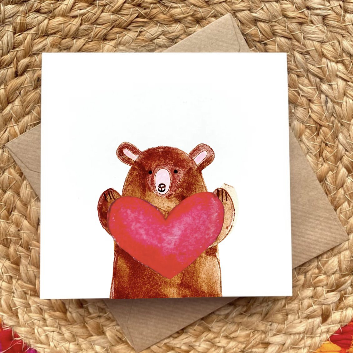 Card Bear with Heart