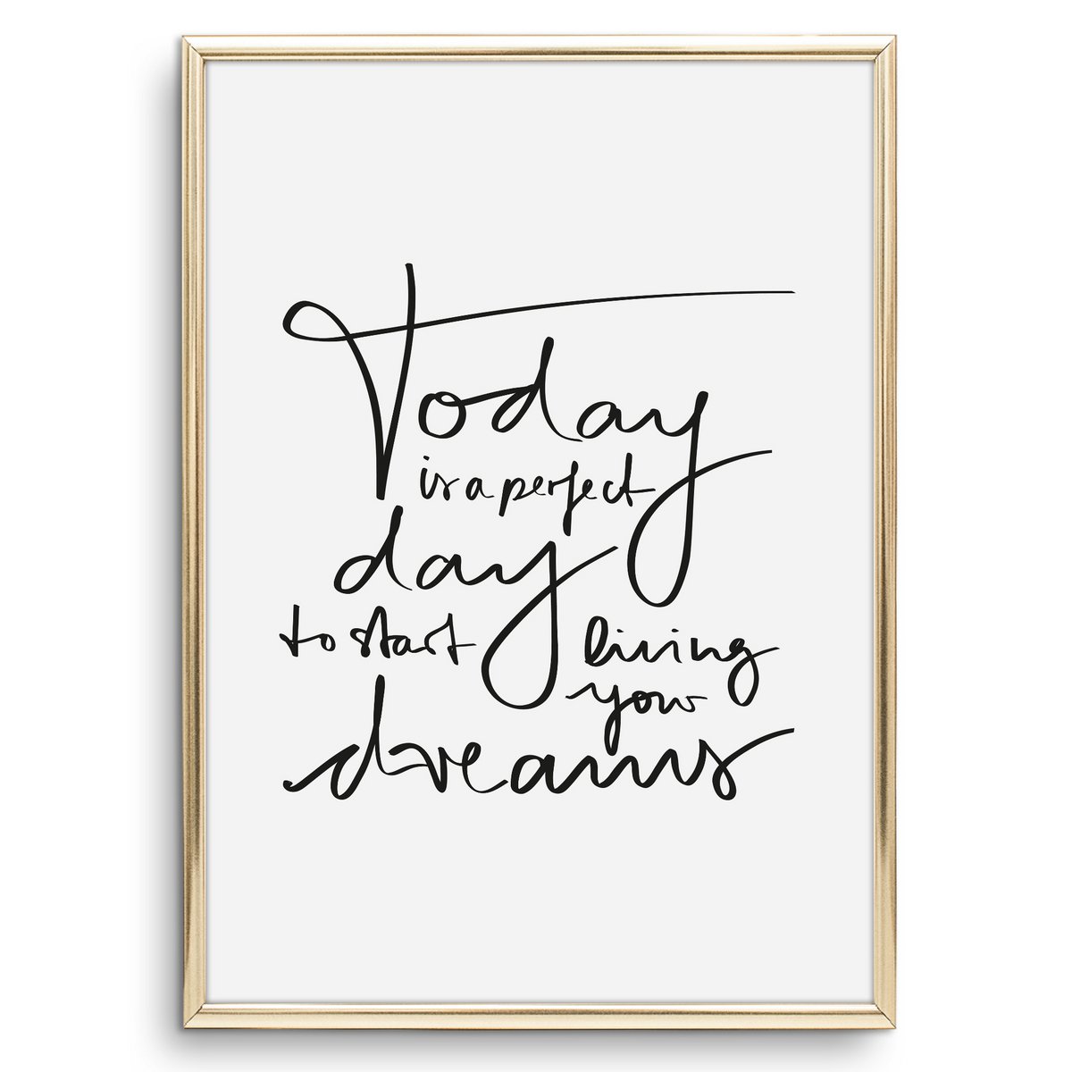 Poster: Today is a perfect day to start living your dreams