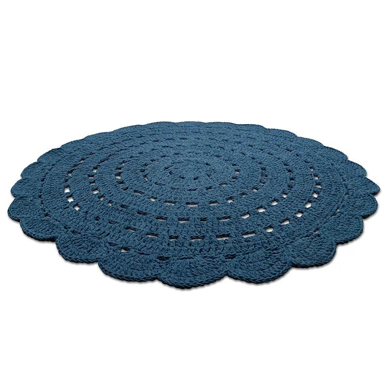 ALMA BLEU tapis enfant crochet