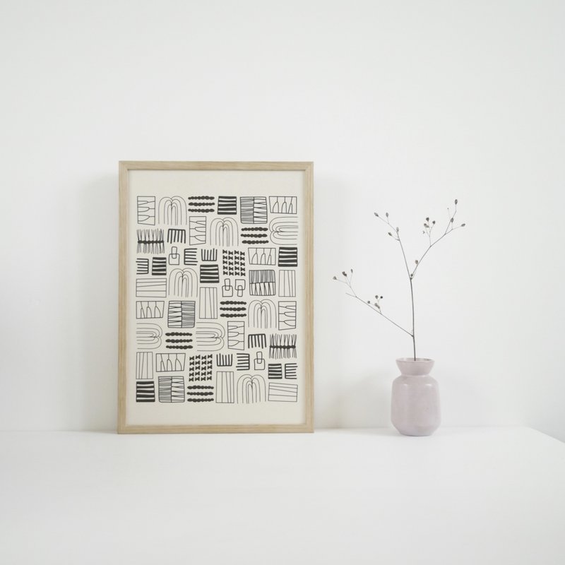 Print A4 Needlecraft - Black