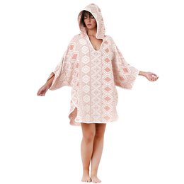 Poncho de plage en gaze de coton