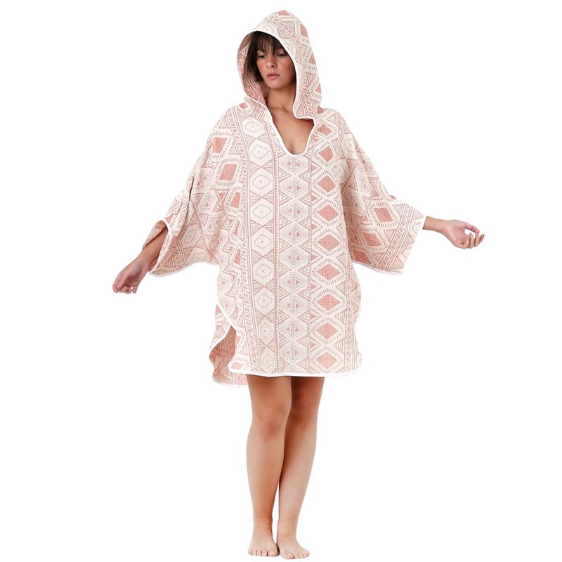 Poncho de plage en gaze de coton