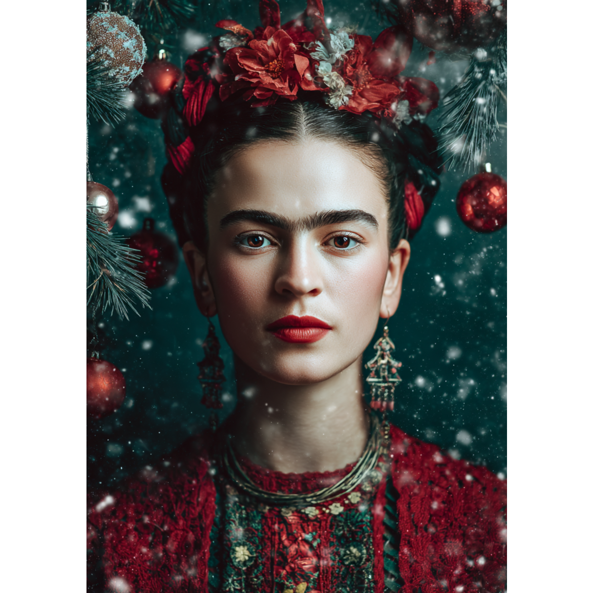 Frida Kahlo: Winter Sparkle | Map Fripperies