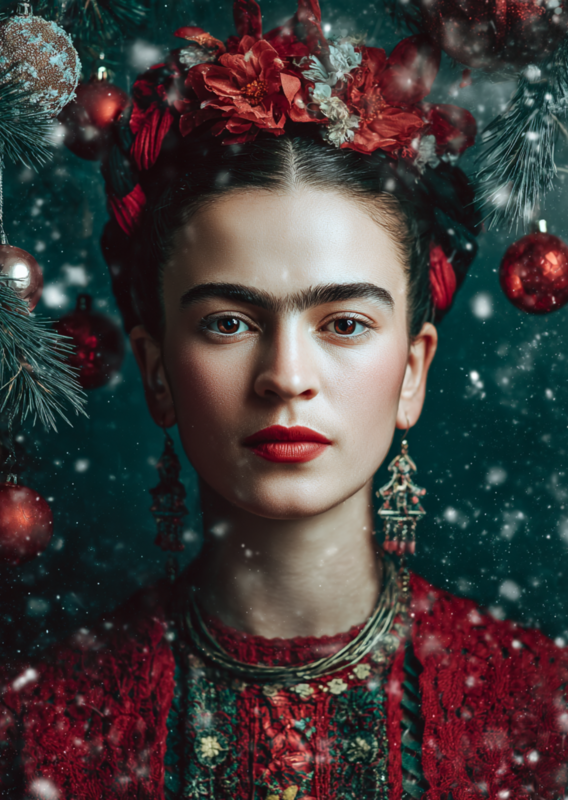 Frida Kahlo: Winter Sparkle | Map Fripperies