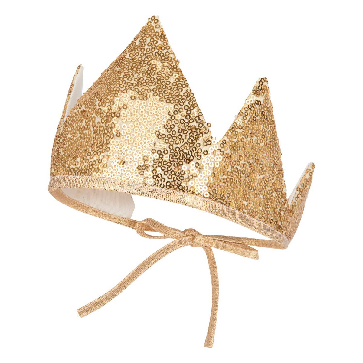 "Gouden pailletten" kroon en toverstok magische set