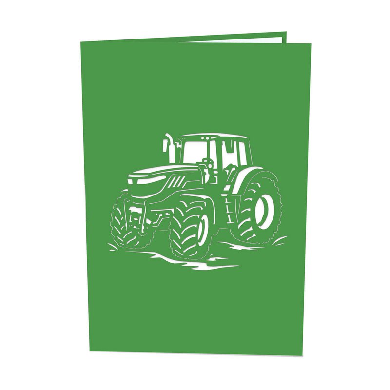 Tractor pop up card