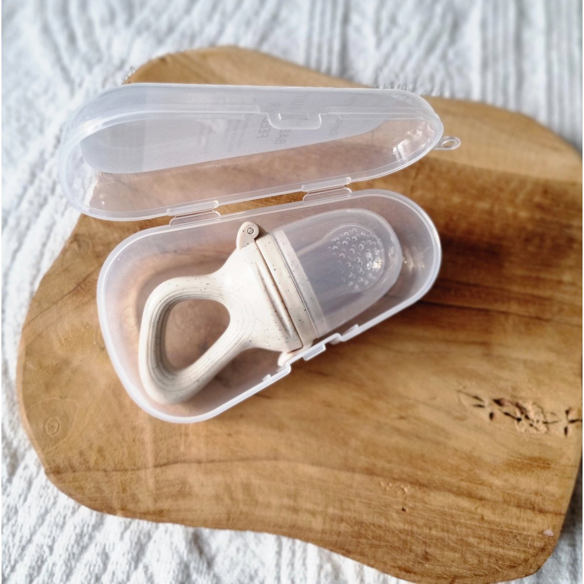 Fruit Feeder Pacifier - Beige Dotted
