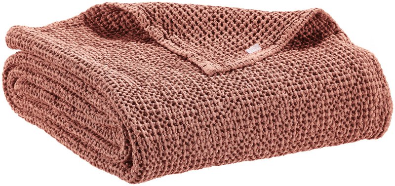 Recycelte Plaid Maia Terracotta 140 x 200