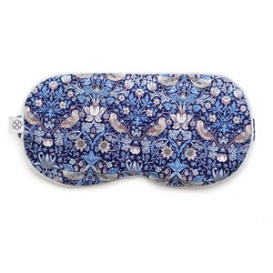 Luxuriöse Aromatherapie-Augenmaske - Strawberry Thief Blue