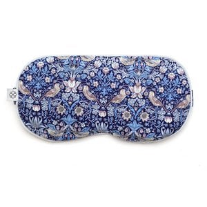 Luxuriöse Aromatherapie-Augenmaske - Strawberry Thief Blue