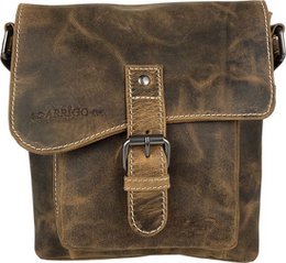 Damen Umhängetasche - kleiner Cognac -Puffer -Crossbody -Tasche