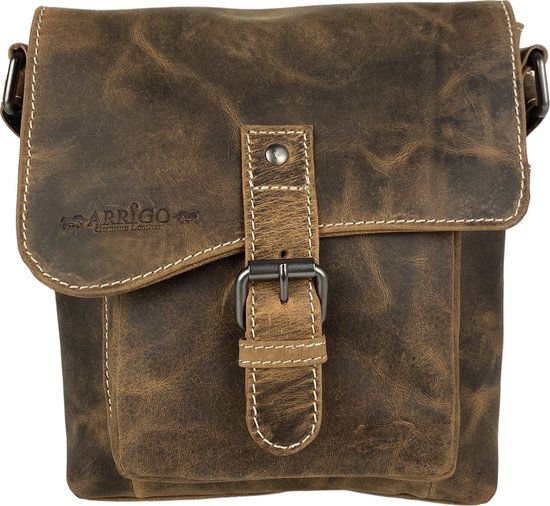 Damen Umhängetasche - kleiner Cognac -Puffer -Crossbody -Tasche
