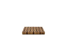 Planche à découper à motifs en bois à double grain de bout