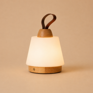 Liv Hellbraune wiederaufladbare Lampe