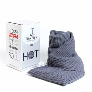 Waffle fabric gray | 70cm | organic linseed