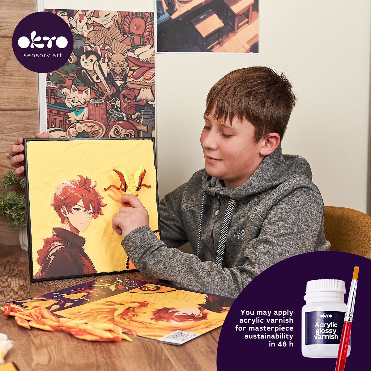 Okto Sensory Art 3D Schilderen - Manga - Vuur