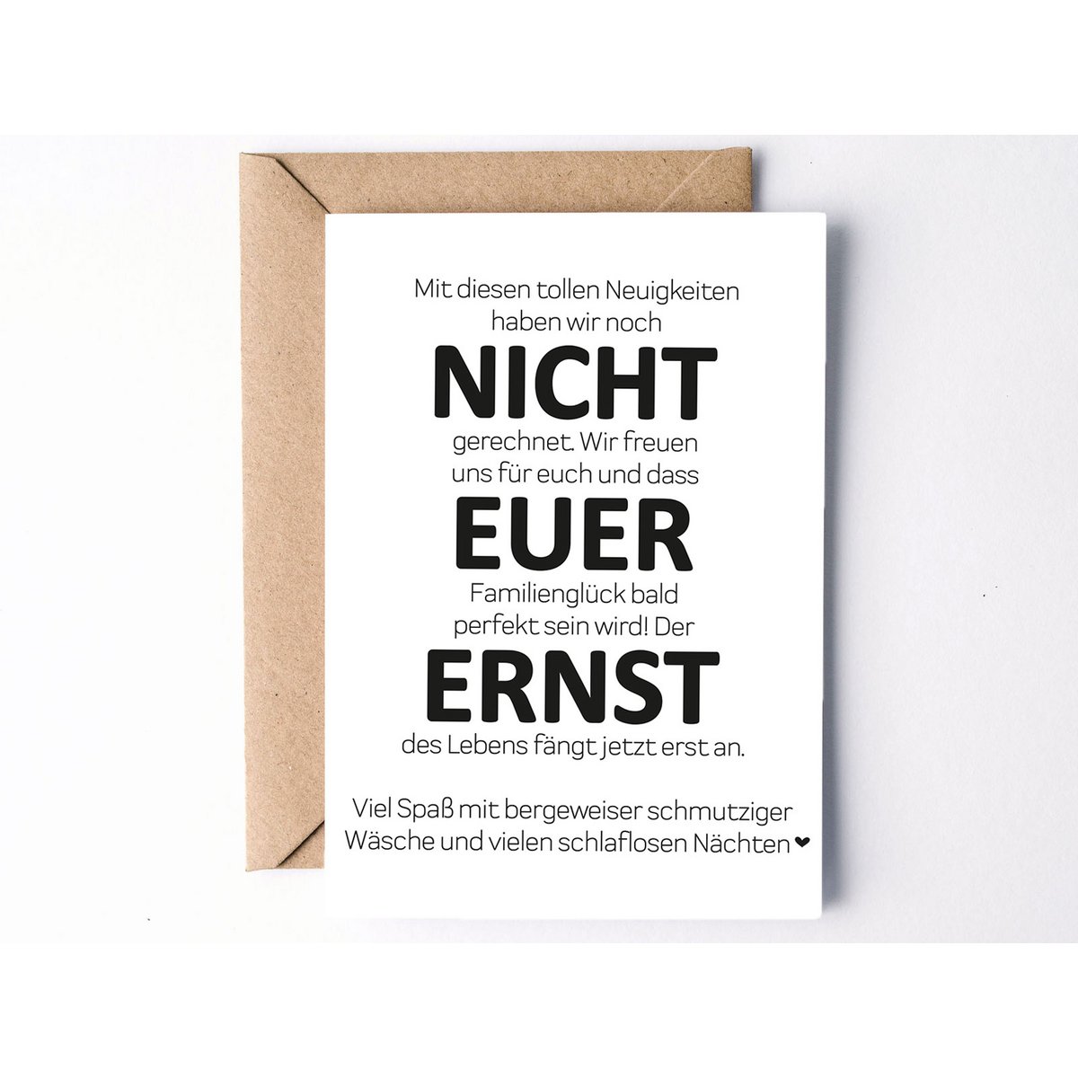 Grußkarte "Nicht euer ernst" Skandalös