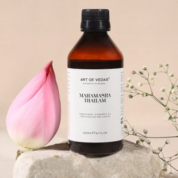 Mahamasha Thailam 200ml | Olio di erbe tradizionale per salute nervosa, mobilità articolare e forza muscolare